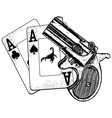 Pair of aces vector image