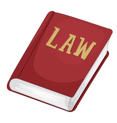 Law book vector image