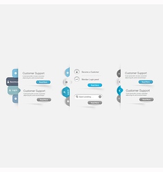 Web site template Web site template vector image