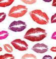 Seamless background Lips prints vector image
