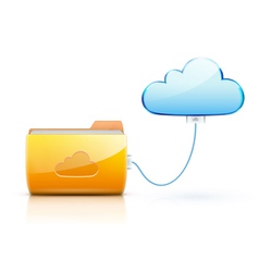 Cloud computing concept vector image