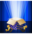 Magic box with mysterious light Magic box with mysterious light vector image