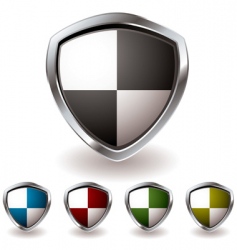 Sheild quaters vector image