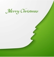 Green christmas tree applique vector image