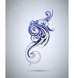 Abstract tribal tattoo design vector image