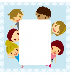 Kids frame vector image