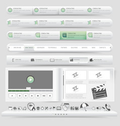 Website navigation vector image
