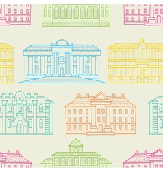House pattern color vector image
