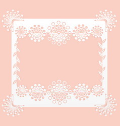 Floral frame paper Floral frame paper vector image