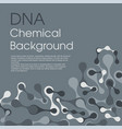 Molecular cell structure background chemical Molecular cell structure background chemical vector image