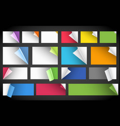 Peeling paper vector image