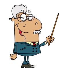 Hispanic Senior Professor Man vector image