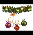 Christmas decorations vector image