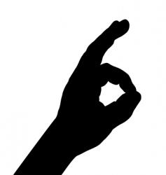 Finger signs vector image