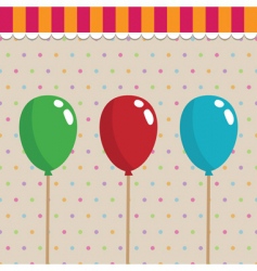 Party balloons vector image