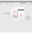 Website template design mobile template Website template design mobile template vector image