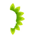 Alternative medicine or therapy logo vector image