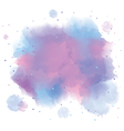 Blue spot watercolor abstract hand painted vector image