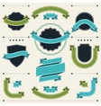 Set of retro badges labels ribbons and design vector image