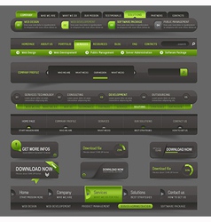 Web site design template navigation elements Web site design template navigation elements vector image