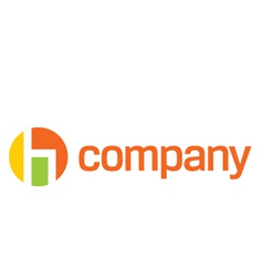 Modern chair logo vector image
