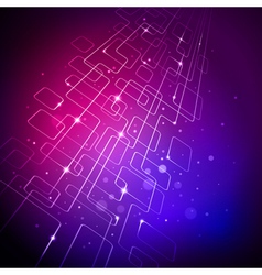 Abstract purple tech background vector image
