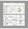 Website design template menu elements with icons Website design template menu elements with icons vector image