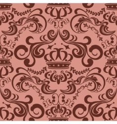 Seamless blue pattern vector image