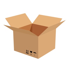 Cardboard box vector image