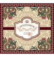 Ornate floral carpet background vector image