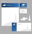 Stationery template vector image
