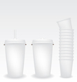 Paper cups vector image