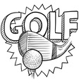 Golf vector image