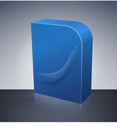Blank dvd box on background vector image