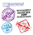 New year 2011 stamps vector image