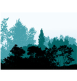 Forest silhouette background vector image