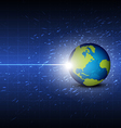 Future digital global technology background vector image