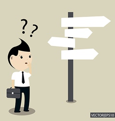 Businessman of choice vector image