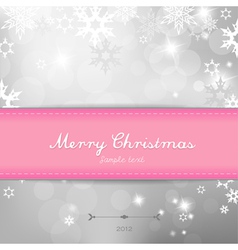 Christmas silver background vector image