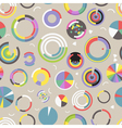 Circle chart seamless pattern vector image