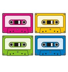 Audio cassettes vector image