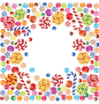 Candies frame vector image