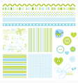 Scrapbook design elements vector image