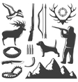Hunting Icon Set vector image