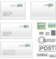 Mail address vector image