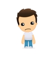 Funny cartoon casual man vector image