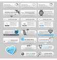 Web design template elements Navigation buttons vector image