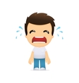 Funny cartoon casual man vector image