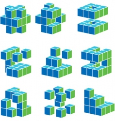 Abstract elements vector image