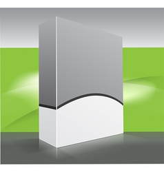 Blank dvd box on background vector image